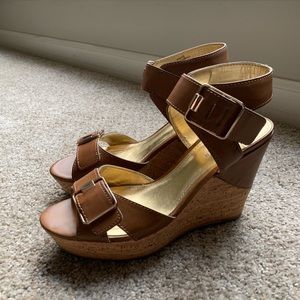 Marc Fisher Tan Wedge